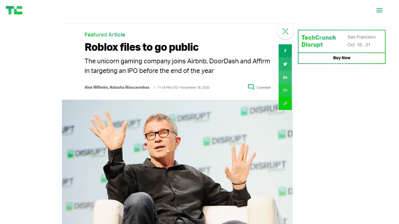 Roblox files to go public – TechCrunch - Yahoo!